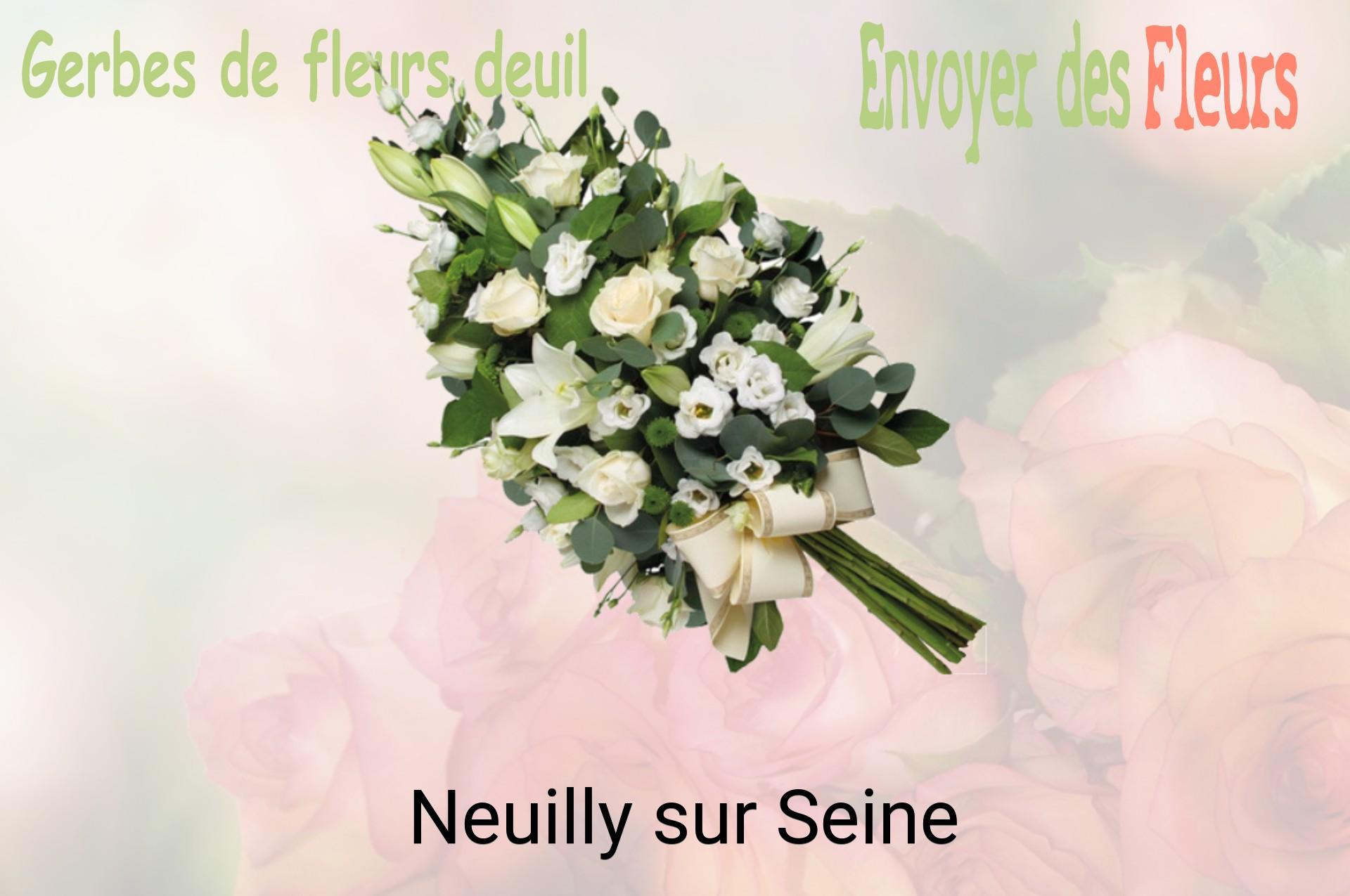 Gerbe de fleurs de deuil livrée à Neuilly-sur-Seine